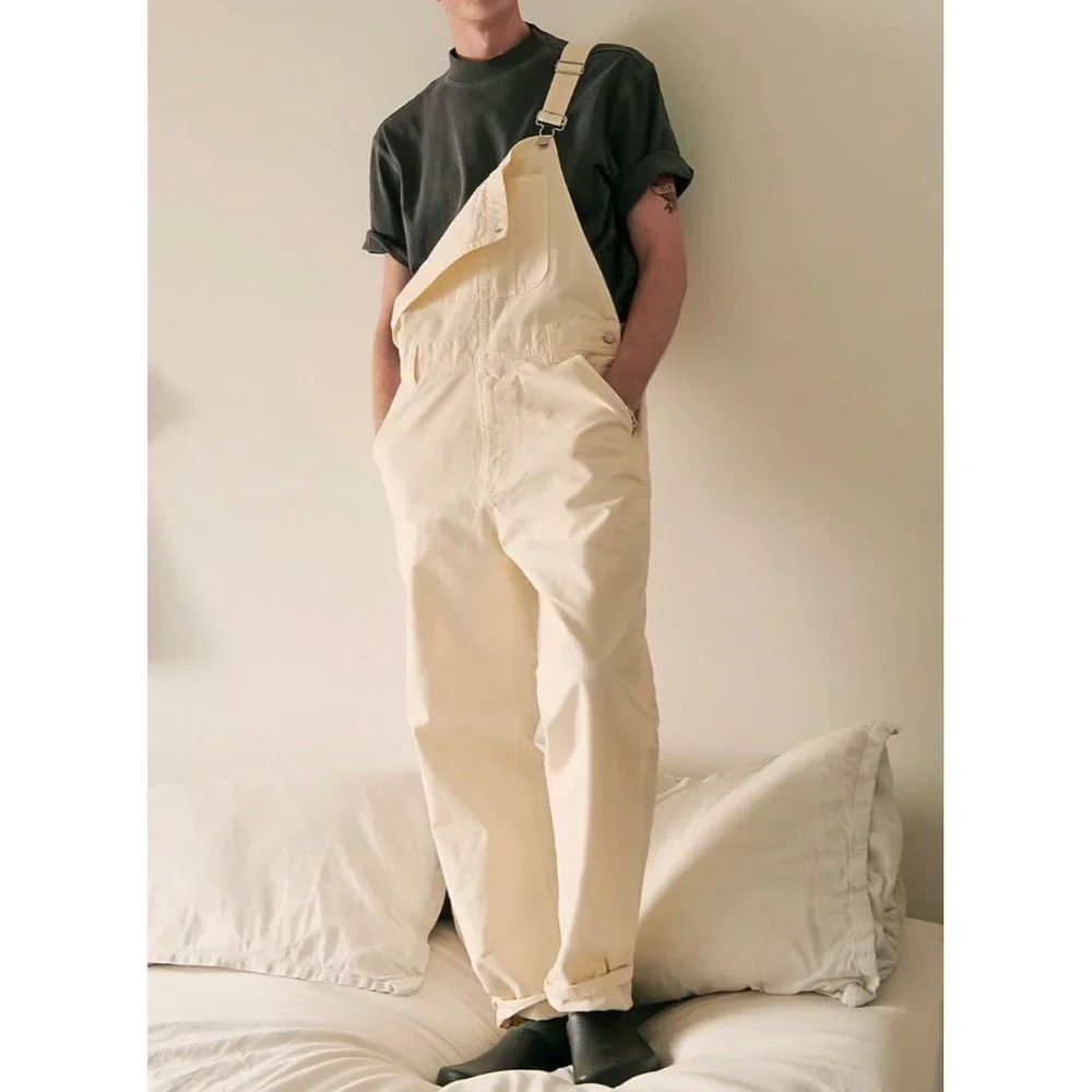 NWT Madewell Mens Garment Dyed Canvas Overalls Medium - Picture 5 of 16